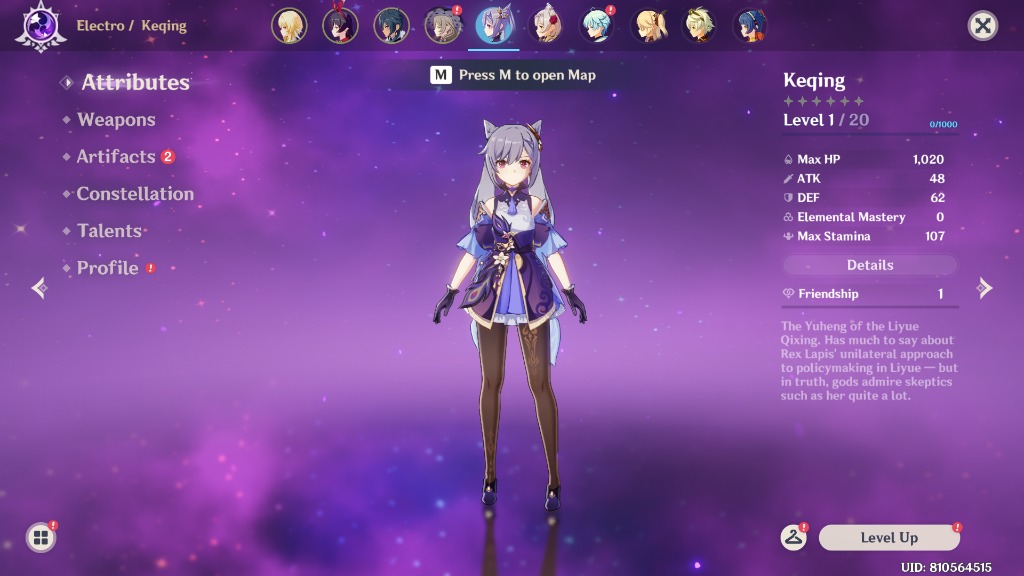Keqing Genshin Impact Constellation Character With The From Taptap Editor Taptap Genshin Impact Community