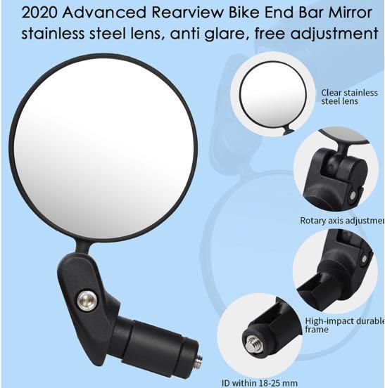 Brompton fit 70mm rear mirror for bar end , Sports Equipment, Bicycles & Parts, Parts