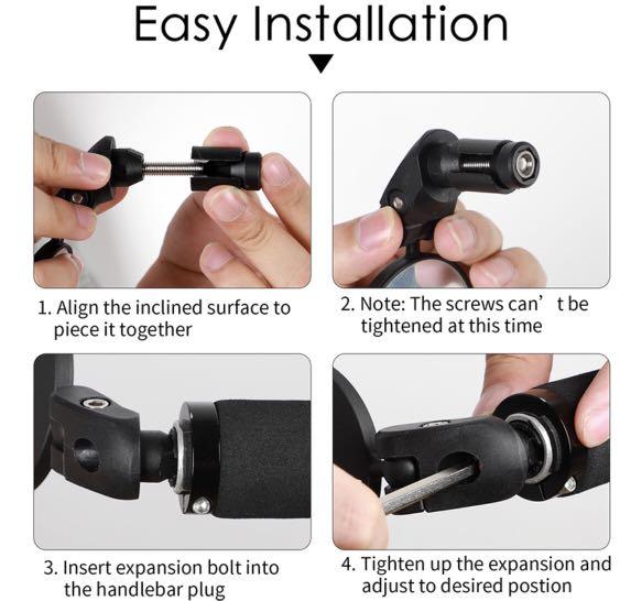 Brompton fit 70mm rear mirror for bar end , Sports Equipment, Bicycles & Parts, Parts