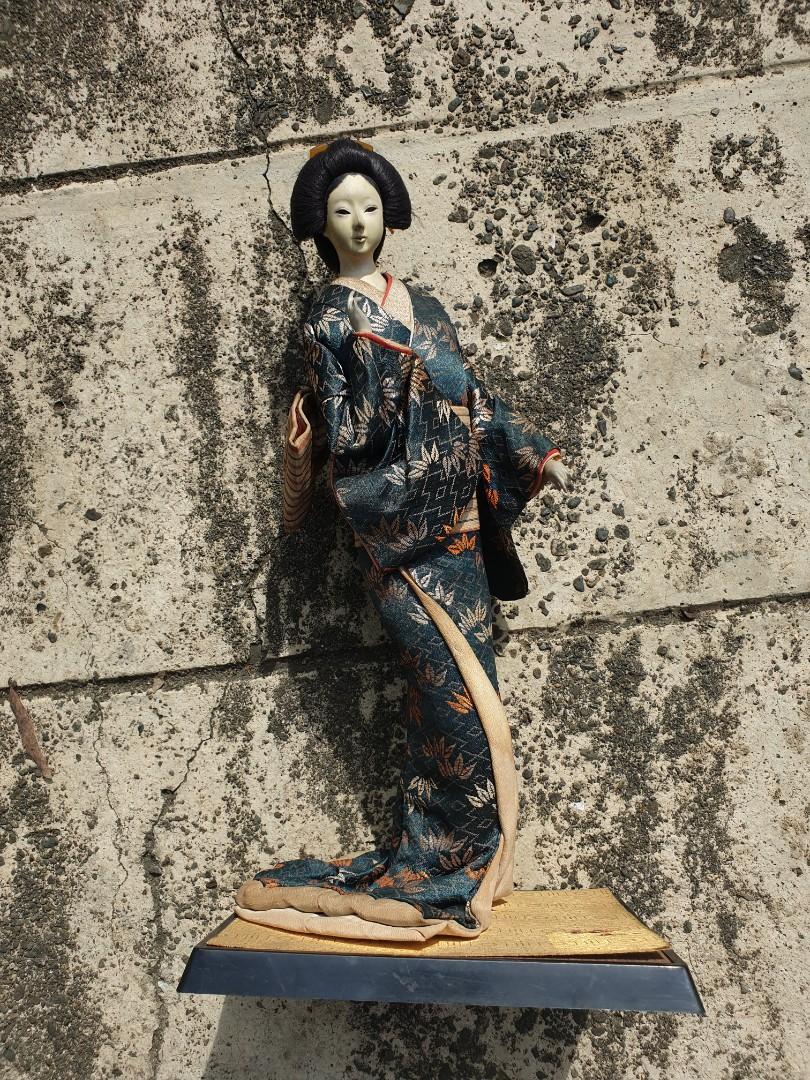 Antique Japanese Geisha Doll (Category: Vintage Collectibles) located in Quezon City. Submitted by feelgoodmd (Listing ID 1041893564, Image 1). Description: Antique Japanese Geisha Doll Excellent condition! 43cm in height with base.