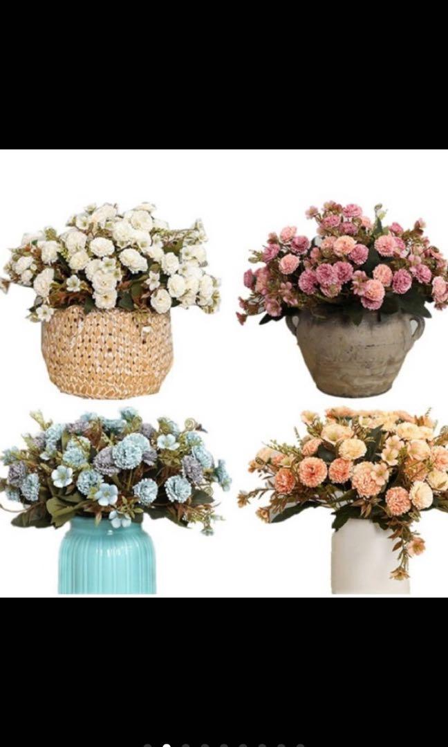 Artificial Silk Flower Bouquet (Category: Laundry Baskets) located in Taguig. Submitted by endlessbliss_ph (Listing ID 1041913063, Image 3). Description: Colors: white, pink,blue, purple, champagne. FOR PRE-ORDER,5-15 days ETA, could be earlier.