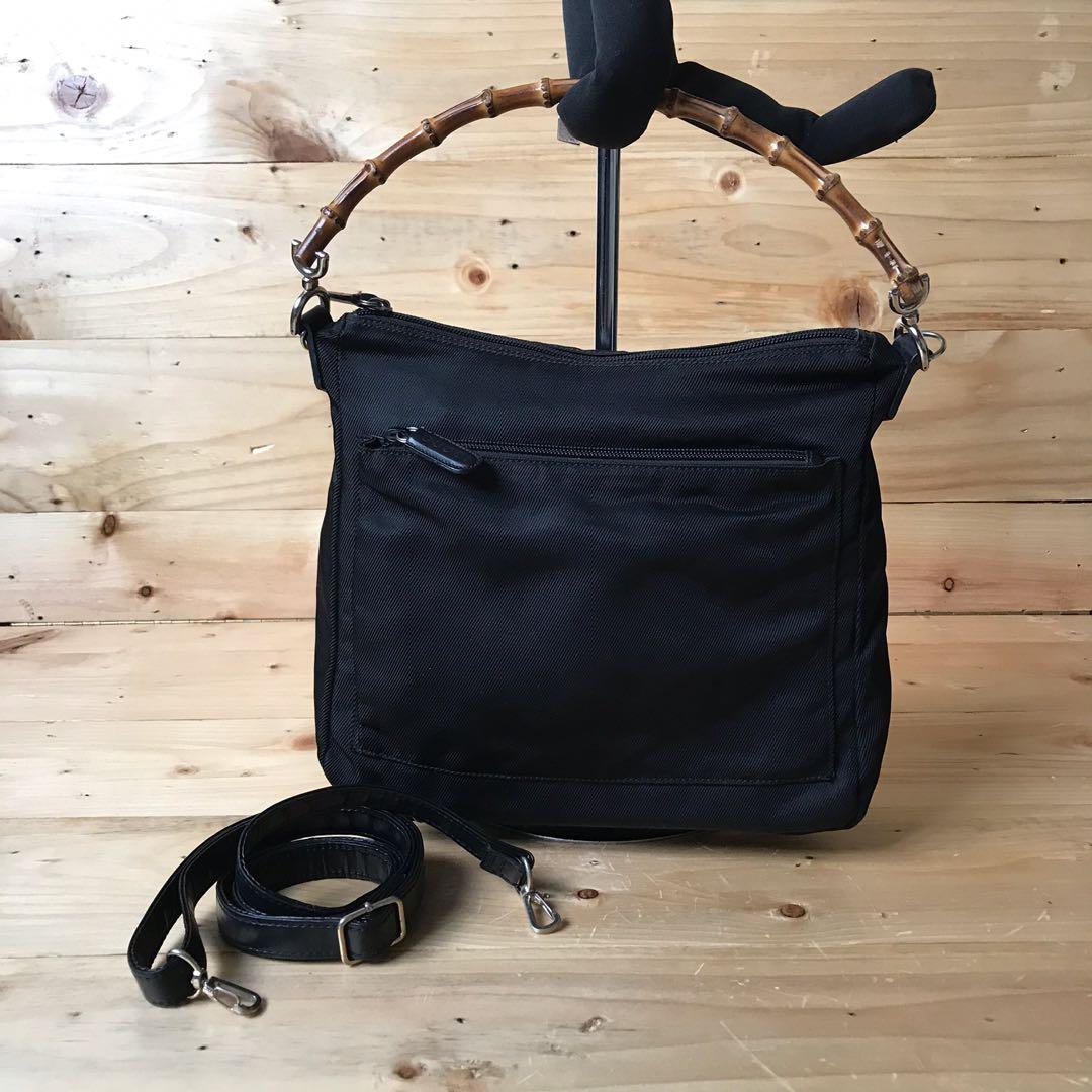 gucci black canvas