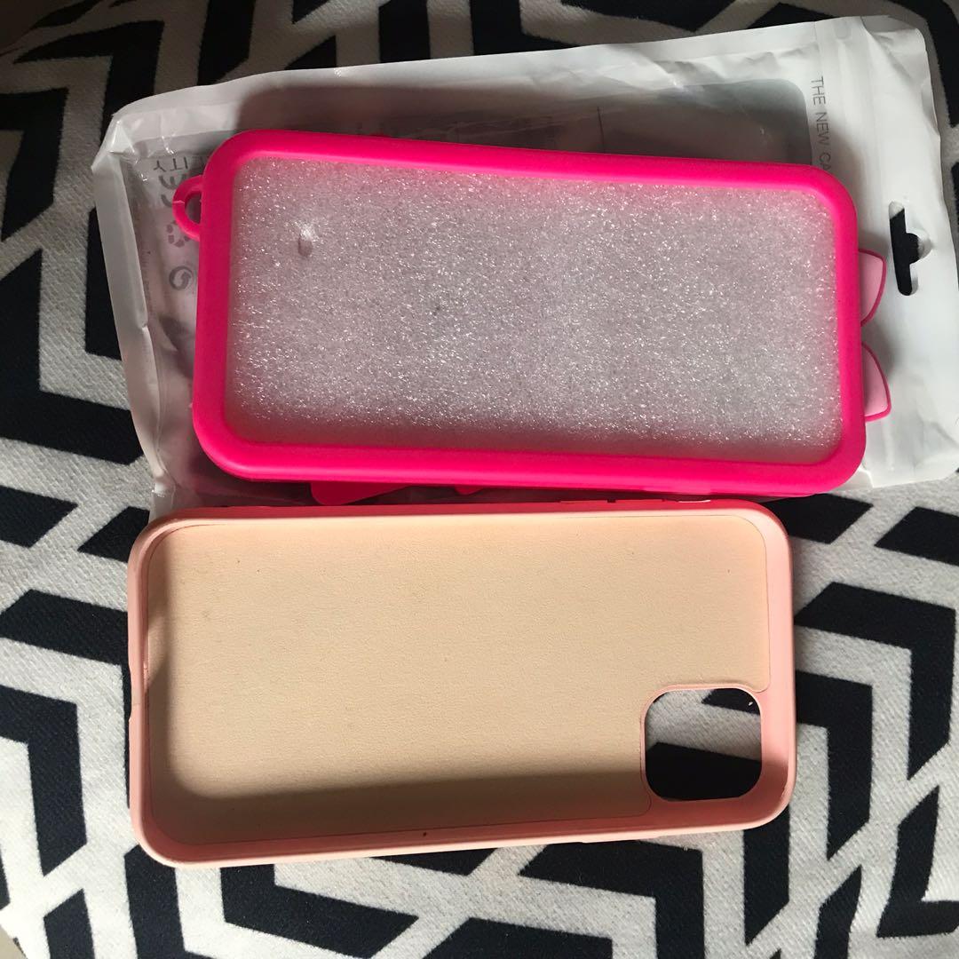 Barbie iphone 11 case with free pink case (Category: Cases & Sleeves) located in Malabon City. Submitted by djstoree (Listing ID 1041774795, Image 2). Description: New barbie case with mirror for ip11 with free pink preloved case both for ip11.