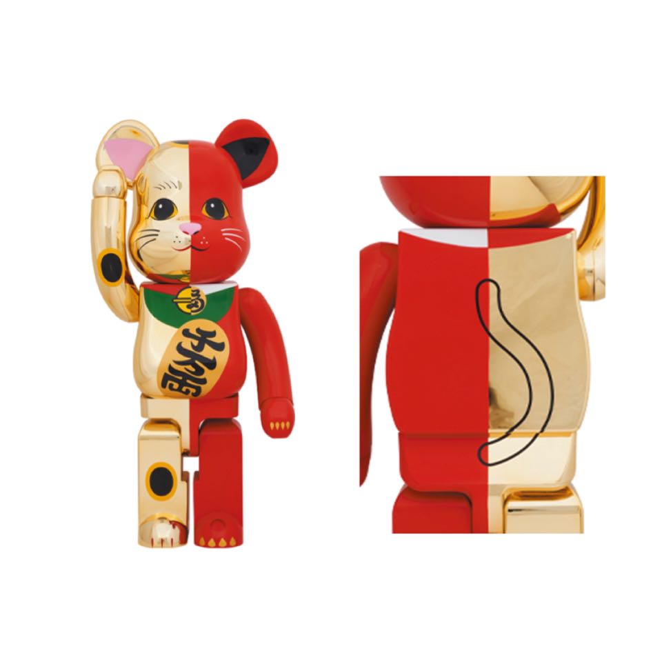 Details about   BEARBRICK Maneki Neko Chogokin 200% Silver Lucky Cat BE@RBRICK  Medicom Toy 