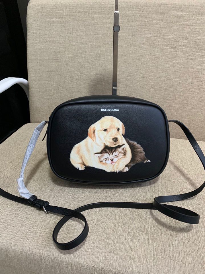 Balenciaga kitten sale camera bag