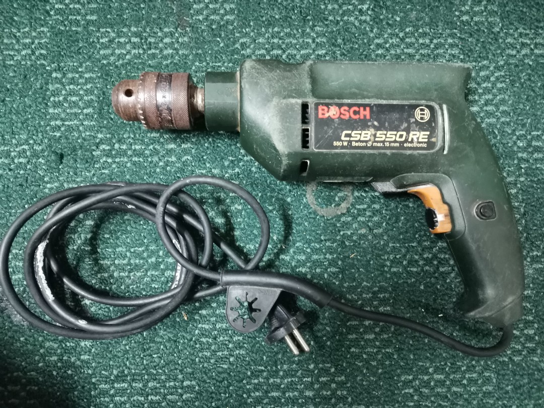 dolor de muelas Dictadura Restringido Bosch Light Hammer Drill CSB 550 RE, TV & Home Appliances, Electrical,  Adaptors & Sockets on Carousell