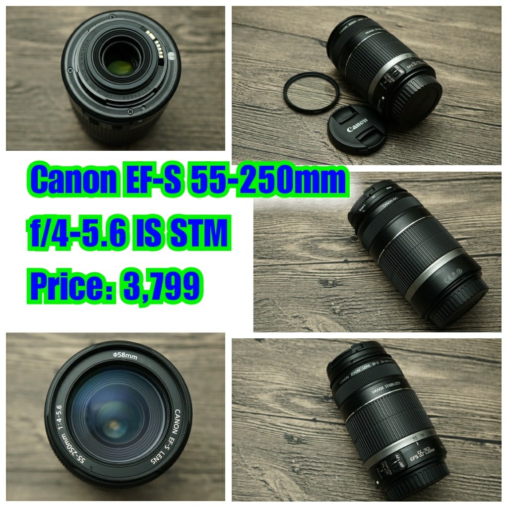 Canon EF-S 55-250mm f/4-5.6 IS STM, 相機攝影, 鏡頭及裝備在旋轉拍賣