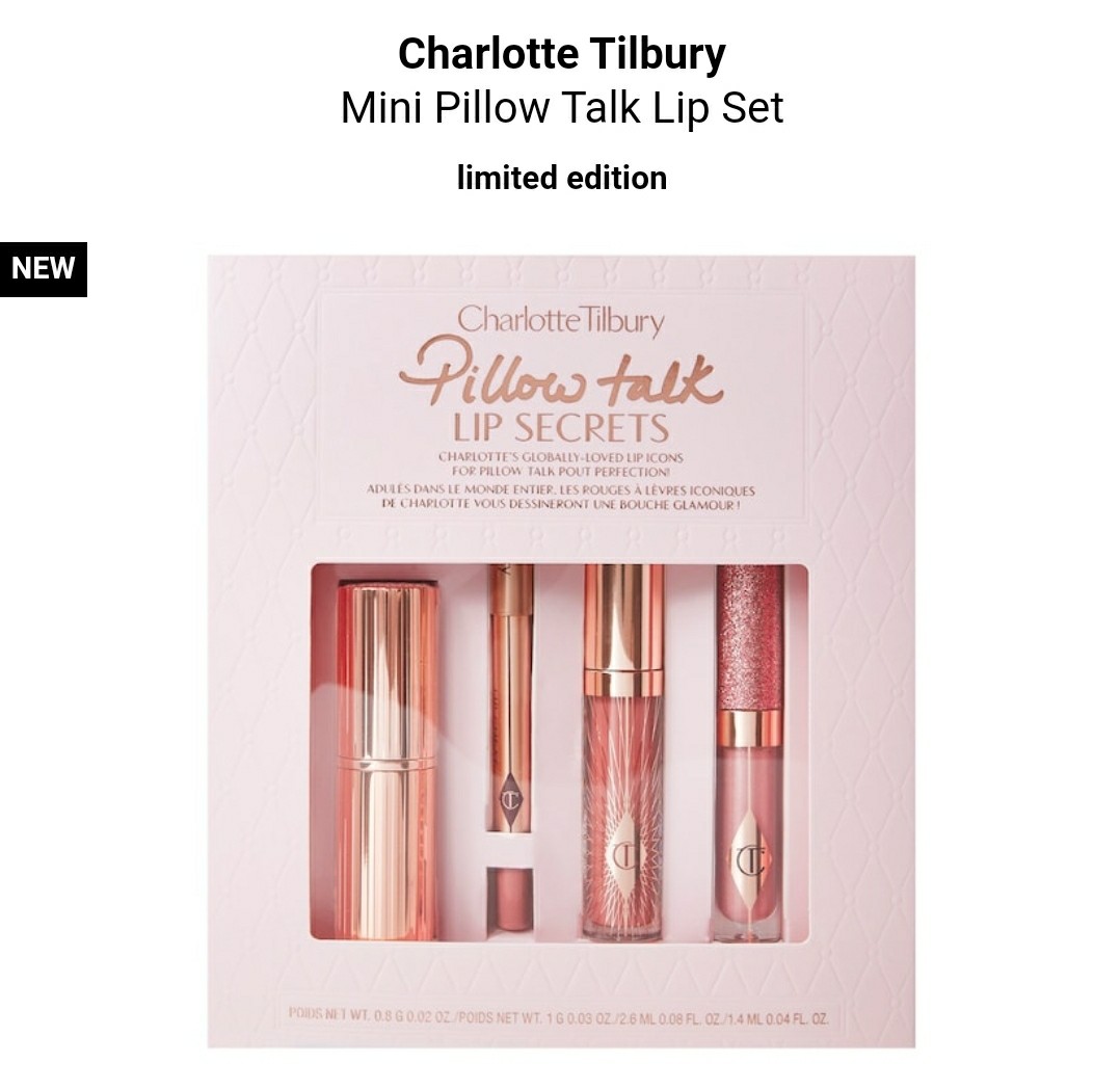 charlotte tilbury pillow talk mini set