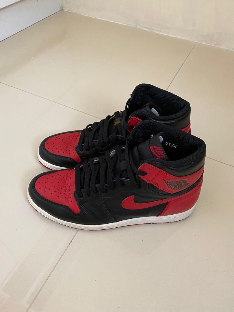 CHEAP Jordan 1 bred banned 2016 Men s Fashion Footwear Sneakers on Carousell
