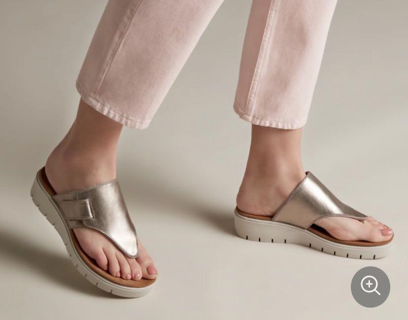 Clarks new arrivals metallic sandals