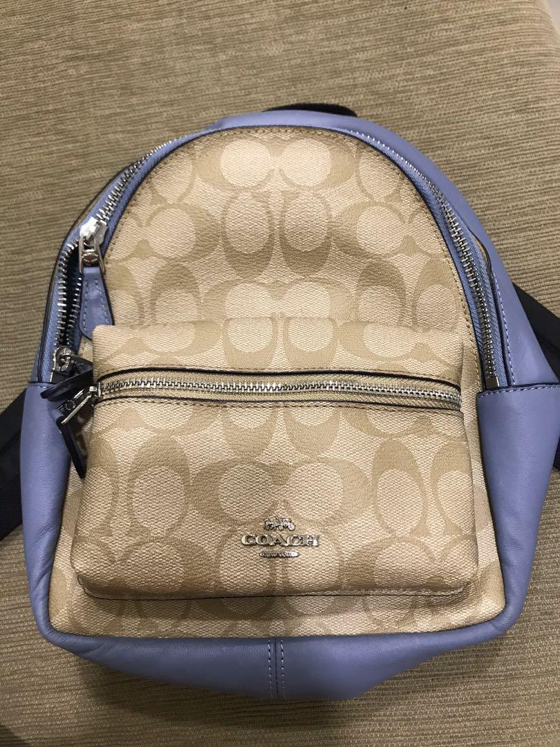 coach backpack mini size