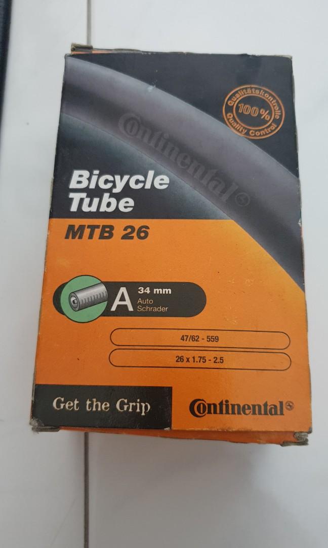 continental mtb 26 inner tube