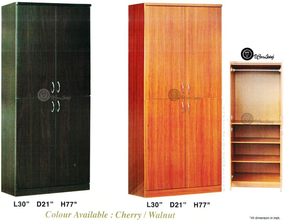 Decore 21 Four Doors Solid Ply Wood Wardrobe Ymvc426 27 Vcom Living Furniture Shelves Drawers On Carousell