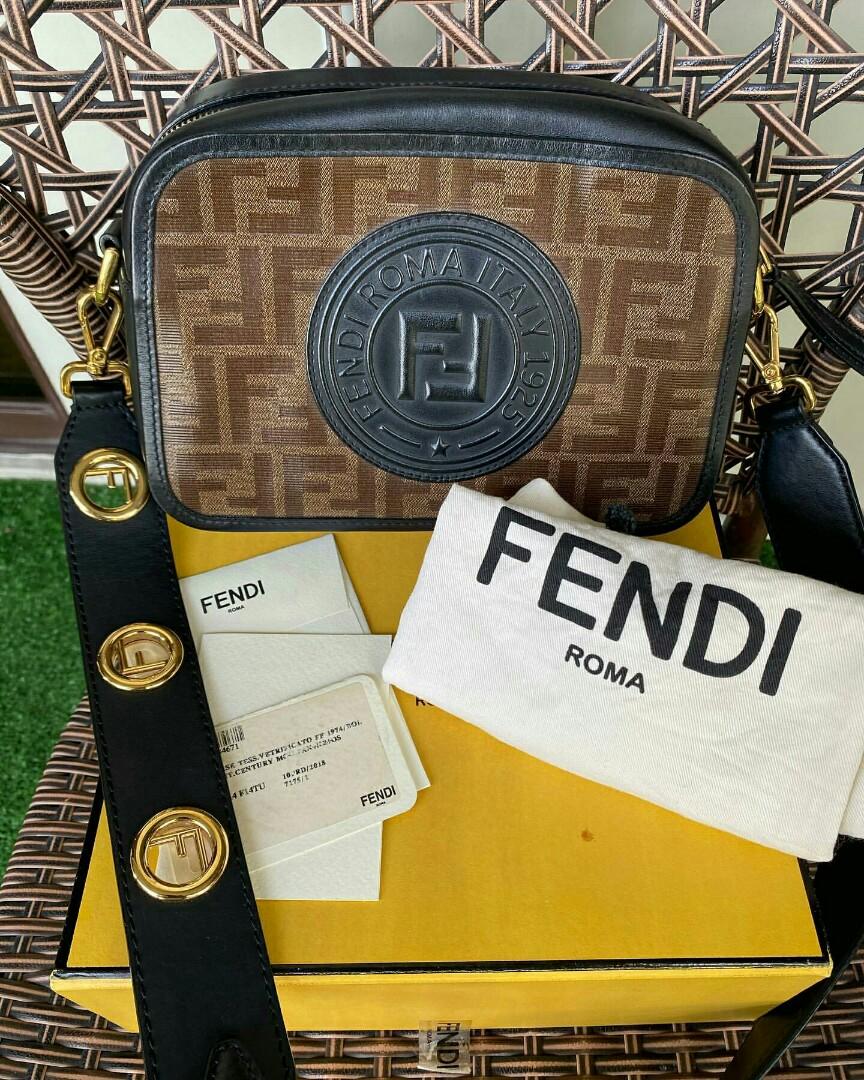 fendi zucca camera bag
