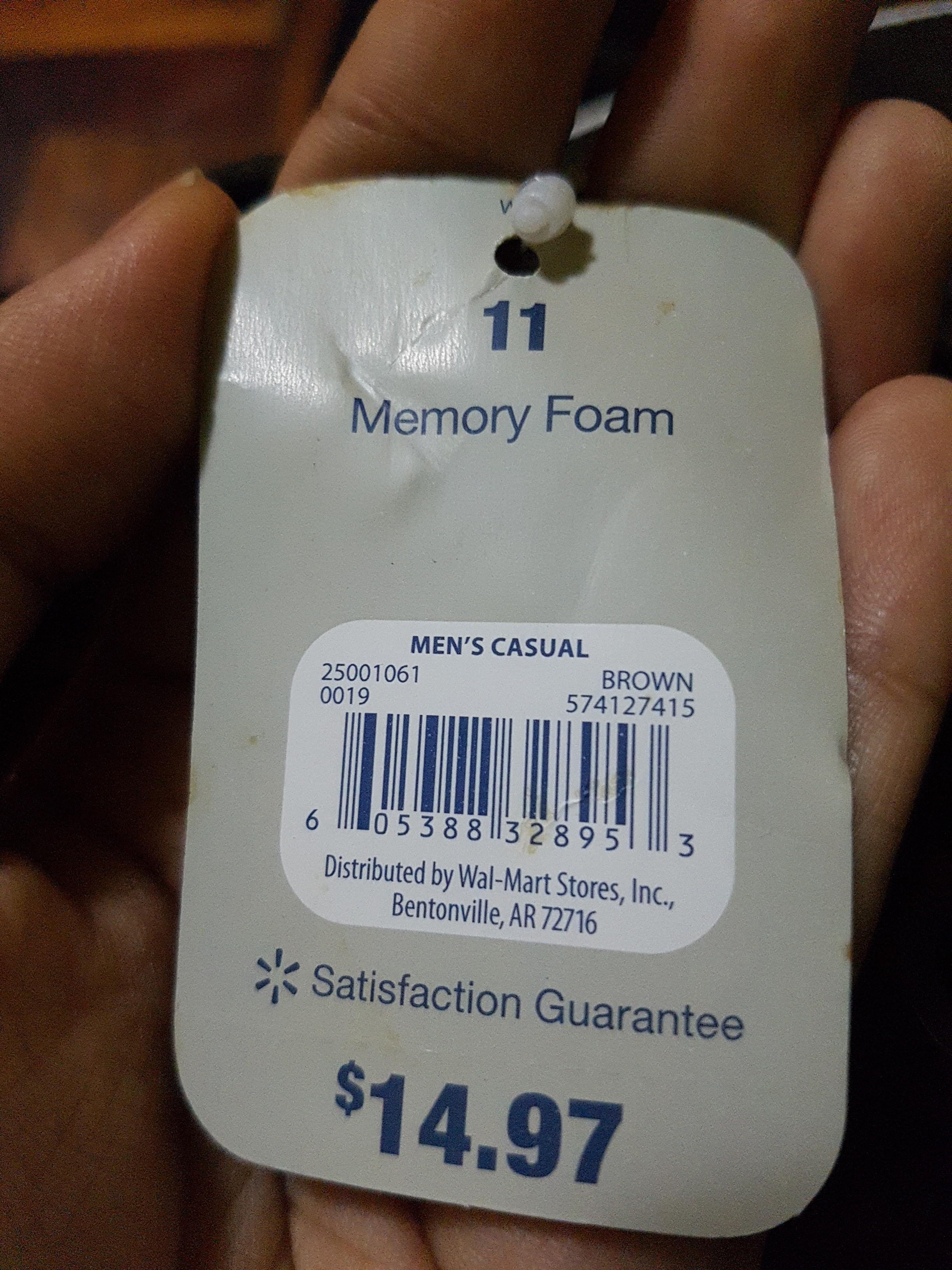 george memory foam shoes walmart