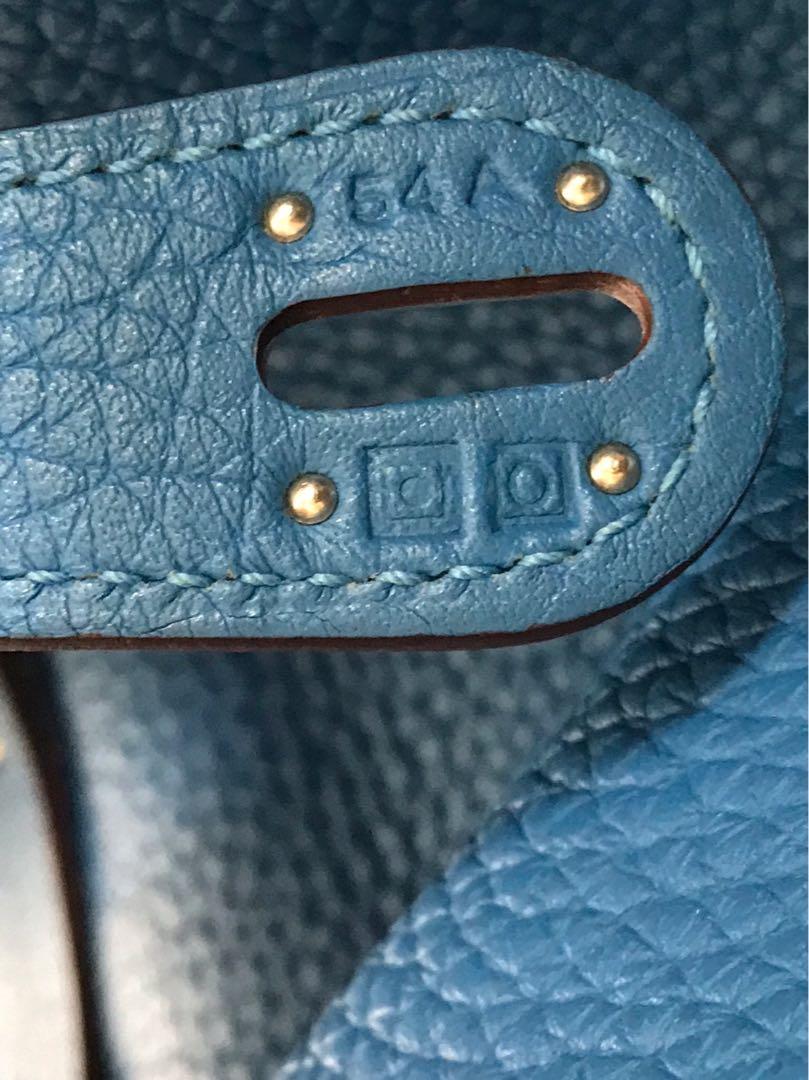 Hermes Lindy 30 / Hermes L30 blue mykonos clem phw # O, Luxury