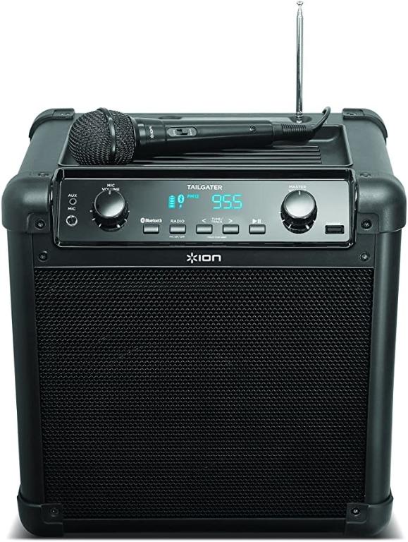 ION Audio Tailgater Portable Bluetooth PA Speaker with Mic, AM/FM Radio