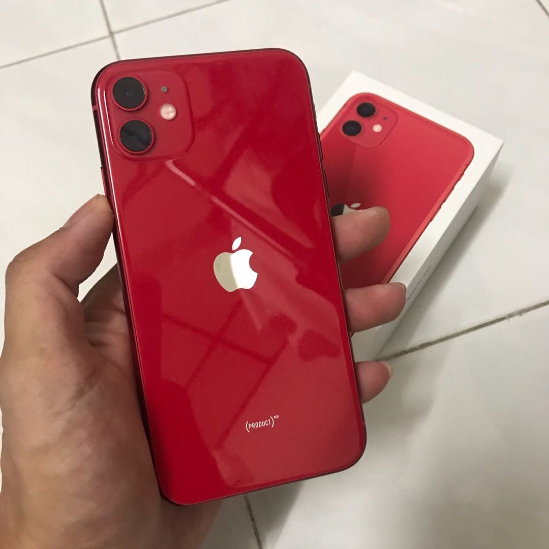 Iphone 11 128gb Red Used 1 Day Can Trade Mobile Phones Tablets Iphone Iphone 11 Series On Carousell