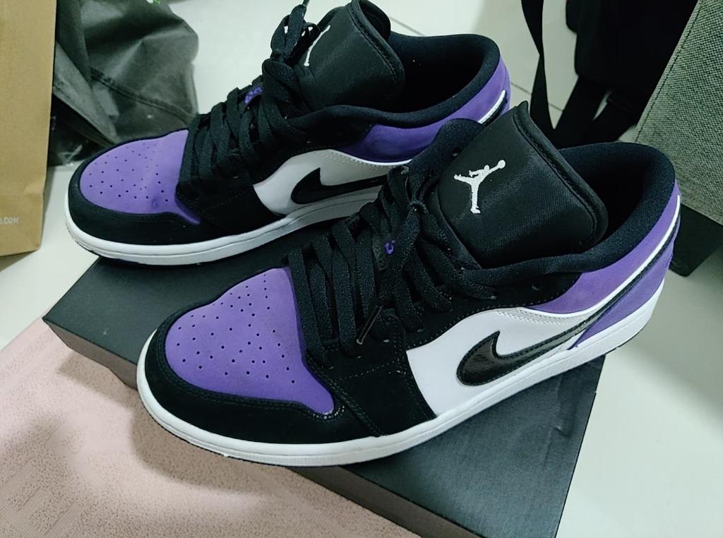 air jordan court purple low