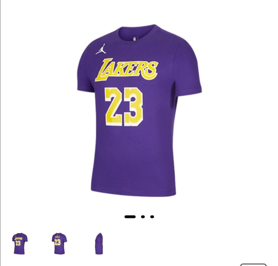 Lakers Tee 23 Lebron Jordan T Shirt Sports Athletic Sports Clothing On Carousell