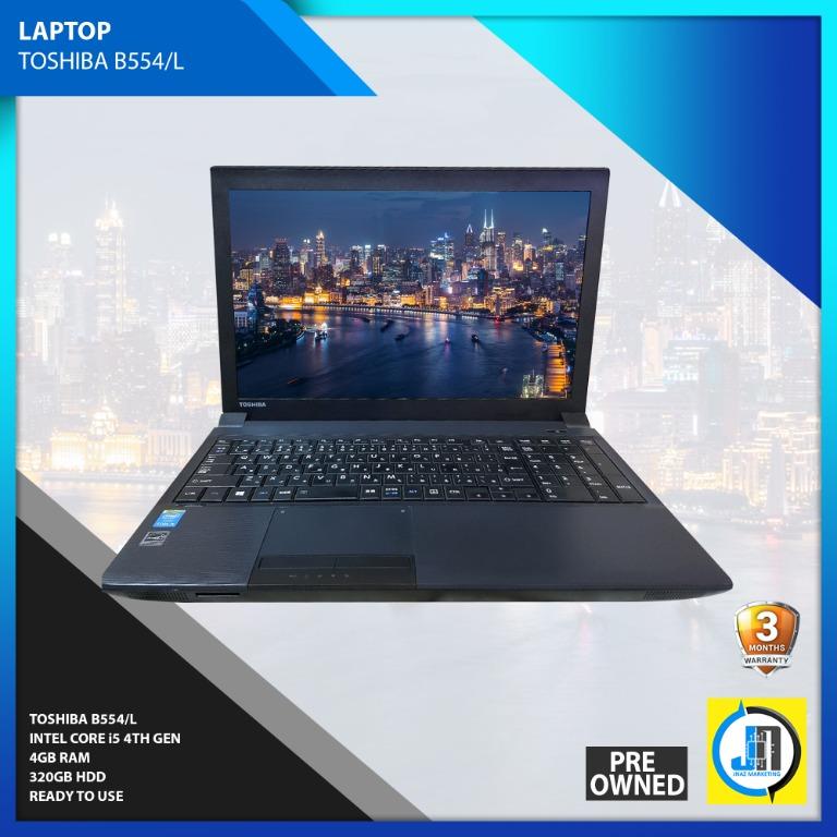 Laptop Package Toshiba B554 L Intel Core I5 4th Gen 4gb Ram 3gb Hdd Electronics Computers Laptops On Carousell