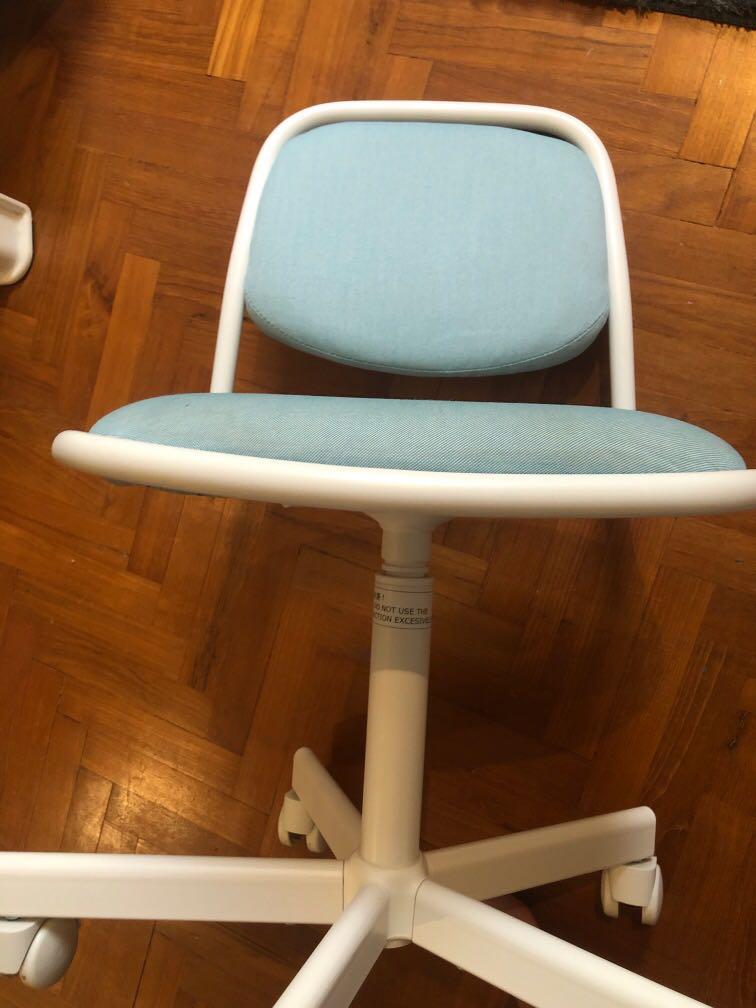 Light Blue Ikea Kids Desk Chair Furniture Tables Chairs On Carousell