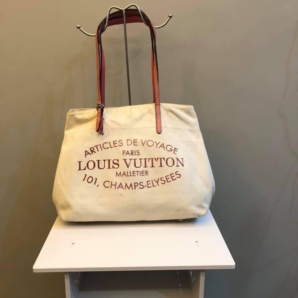Louis Vuitton Corail Cotton Canvas Articles de Voyage Cabas GM Bag -  Yoogi's Closet