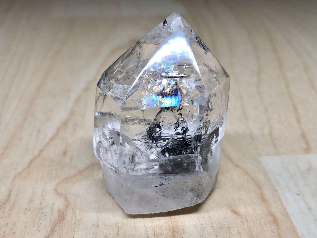 Rainbow herkimer diamond quartz crystals on sale