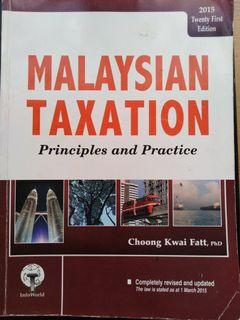 Malaysian taxation principles and practice
