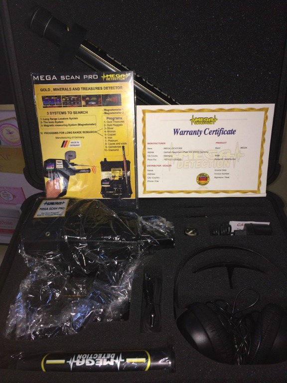 MEGA SCAN PRO GOLD AND METAL DETECTOR LONG RANGE LOCATOR, Audio, Other Audio Equipment on Carousell
