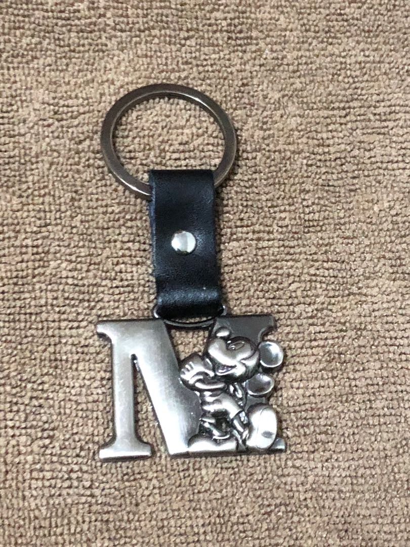 Mickey mouse cheap letter keychain