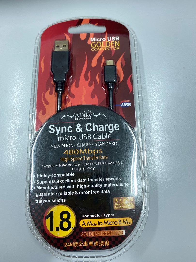 Micro USB Cable (Category: Cables & Adaptors) located in Singapore. Submitted by eespark (Listing ID 1041864099, Image 1). Description: As photo.