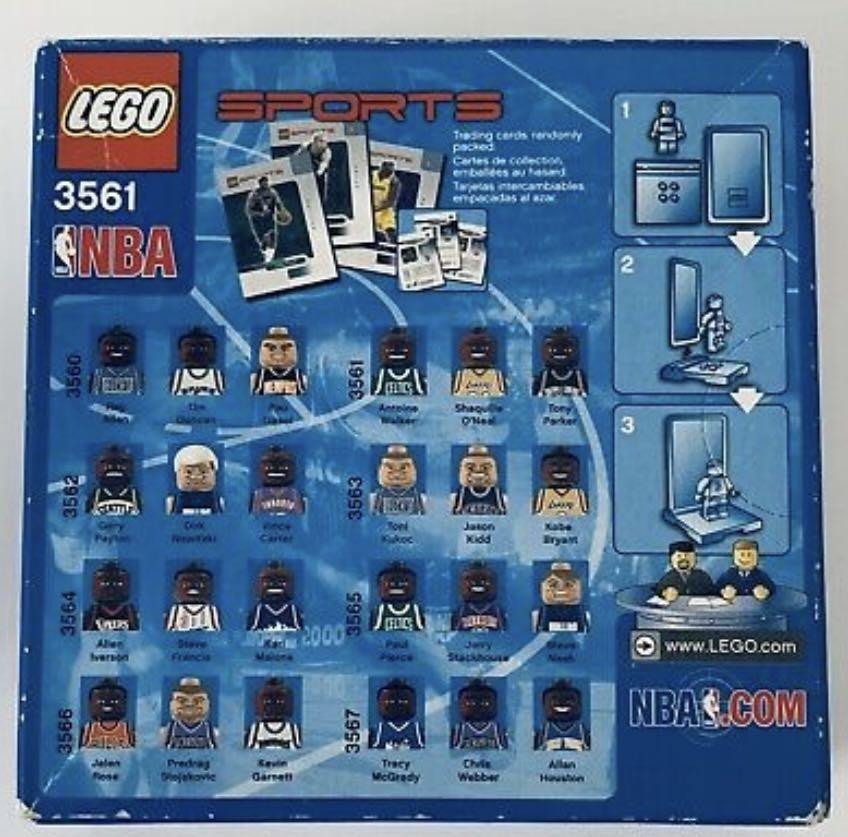 NBA mini figure LEGO 3561 ANTOINE WALKER TONY PARKER SHAQUILLE O NEAL Carousell
