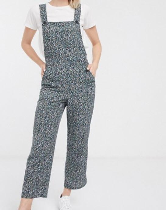 Flowery dungarees shop