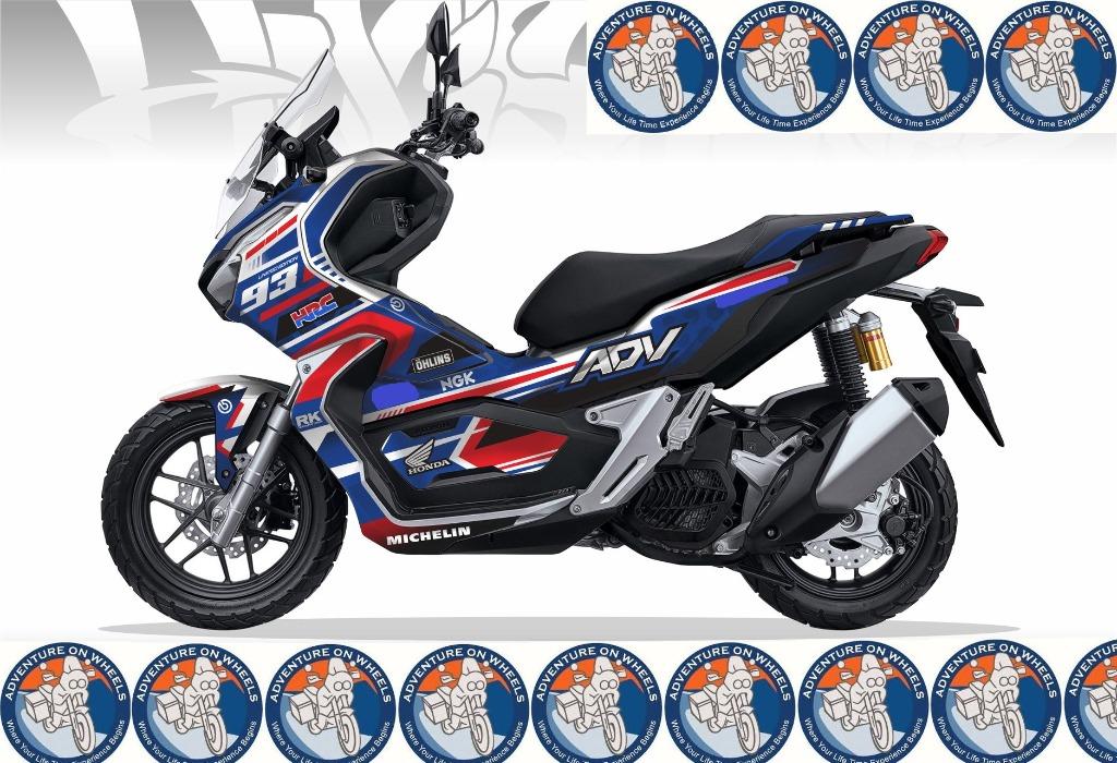 Moto Agong Singapore Honda Adv 150 2019 2020 3m Decal Hrc Edition Ready Stock Promo Do Not Pm Kindly Call Us Kindly Follow Us Motorcycles Motorcycle Accessories On Carousell