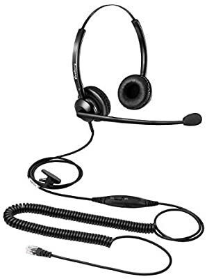 telephone headset with rj9 connector