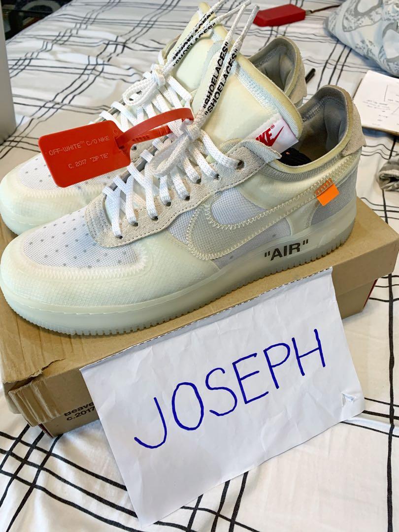 Off-White Air Force 1 “The Ten” OG, Men's Fashion, Footwear, Sneakers on  Carousell