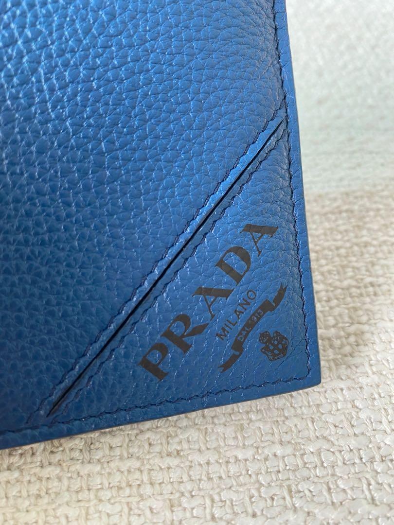 Prada pink Saffiano Leather Bow Tie Wallet (12N) – Luxury Leather Guys