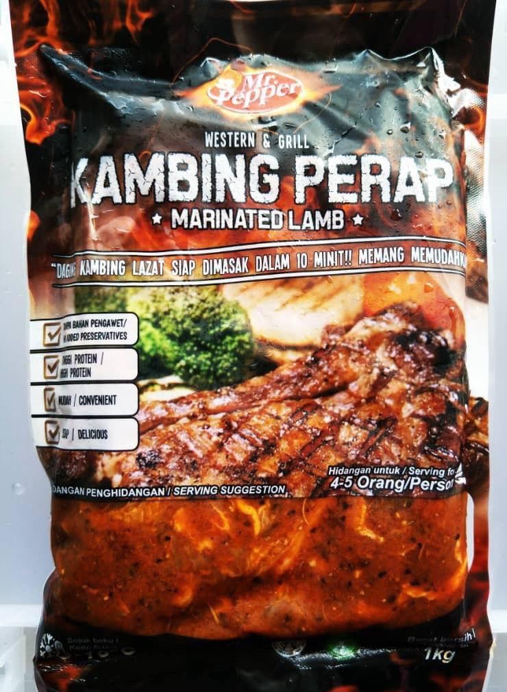 Pre Order 1kg Mr Pepper S Kambing Ayam Perap Marinated Lamb Chicken Steak Food Drinks Packaged Instant Food On Carousell