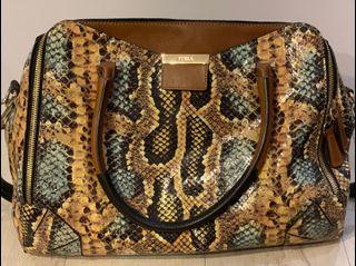 RARE Authentic FURLA bag snakeskin shoulder bag