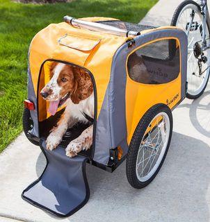 Pet bicycle trailer for large dogs clearance
