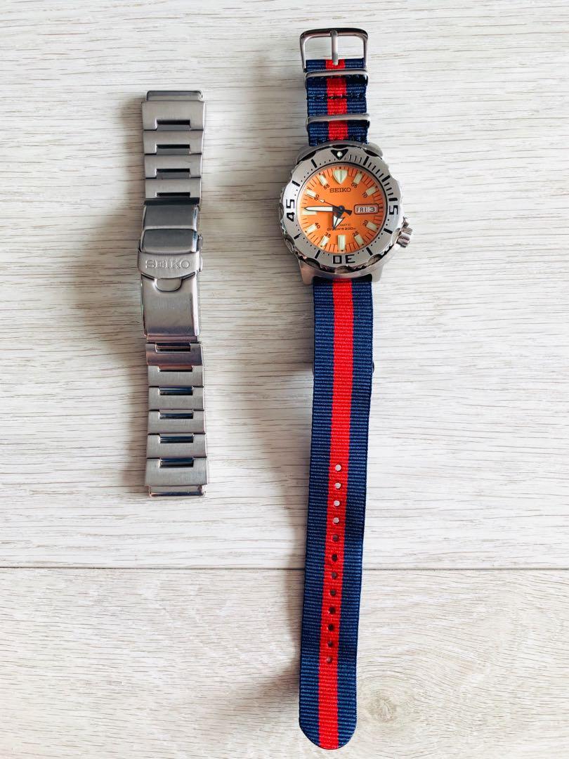 Seiko Orange Monster SKX781K3 Prospex Diver Watch, Men's Fashion