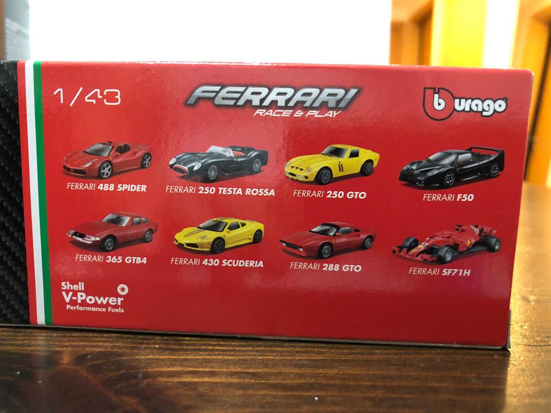 Shell V-Power Car Collection 1/43 Ferrari, Hobbies & Toys, Toys & Games ...