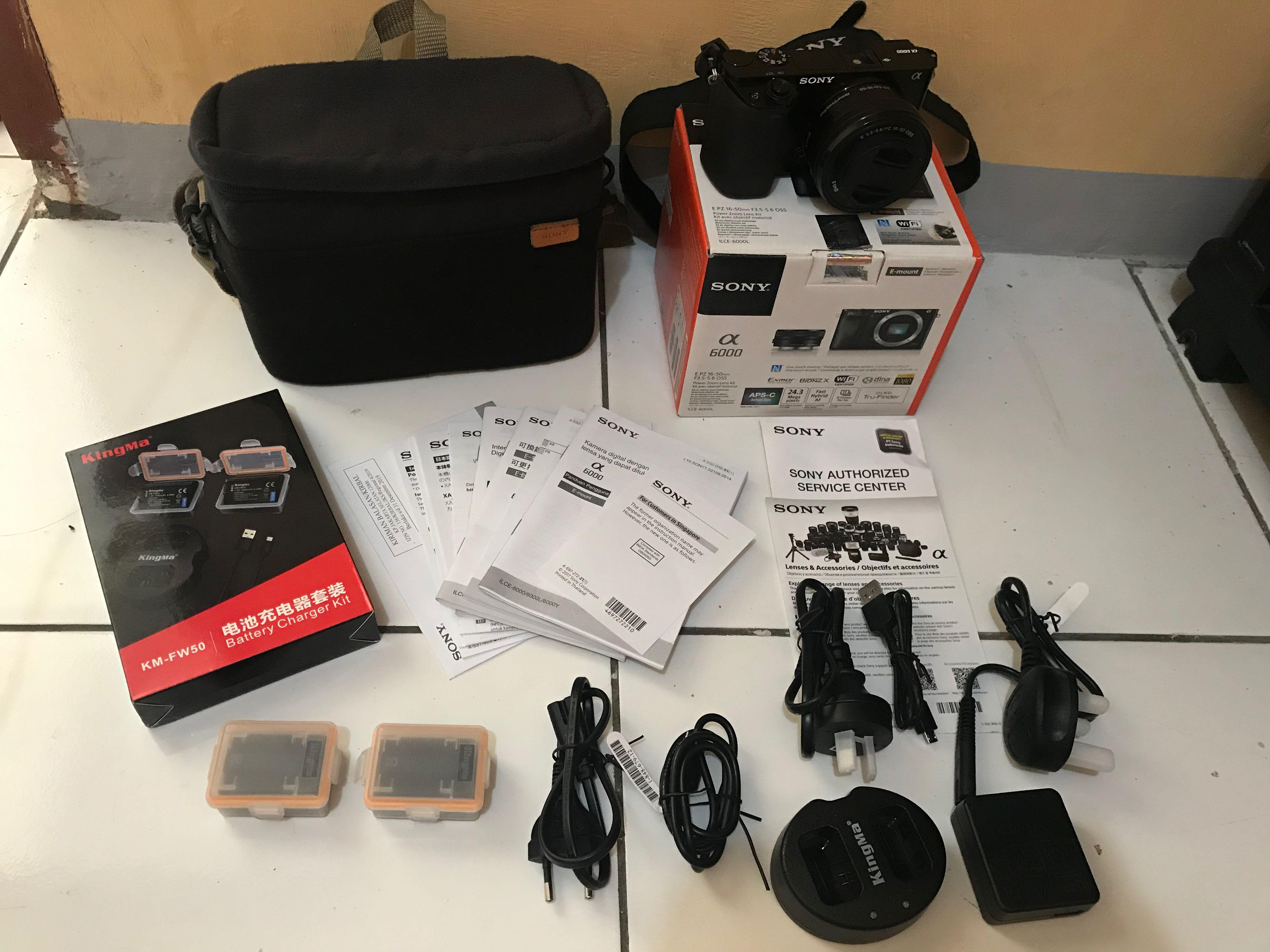 Sony A6000 Bonus tas uv filter batre cadangan Fotografi di Carousell