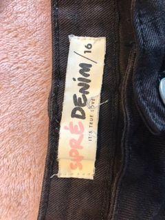 Supre Denim Shorts Black
