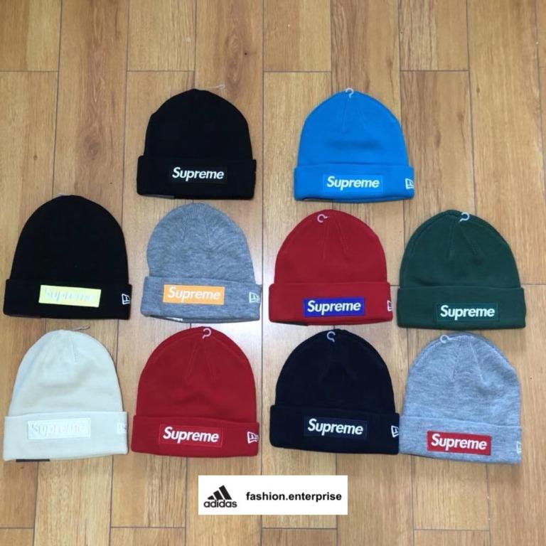 Supreme New Era Box Logo Beanie (FW18) Red