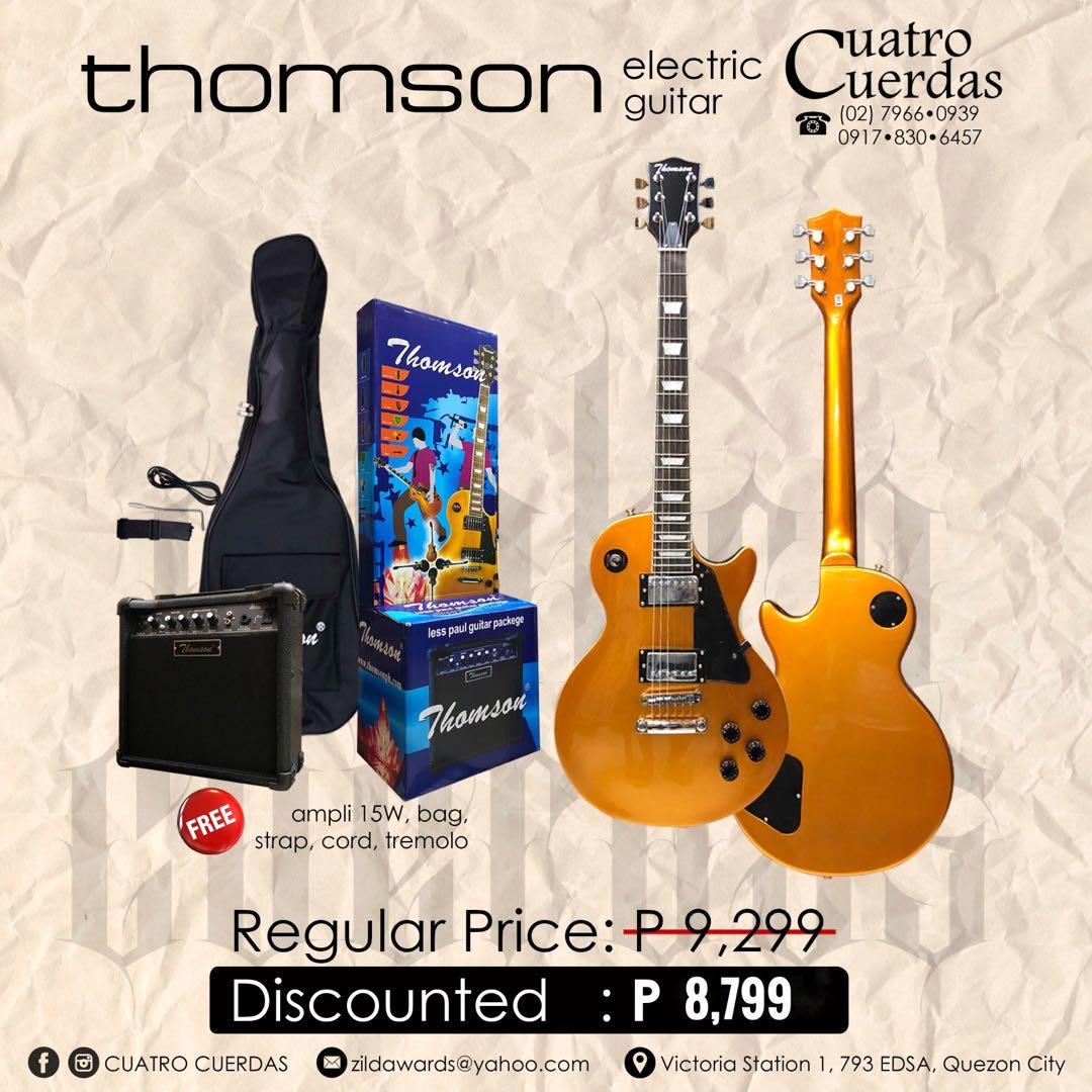 Electric Guitar Thomson Les Paul Yellow