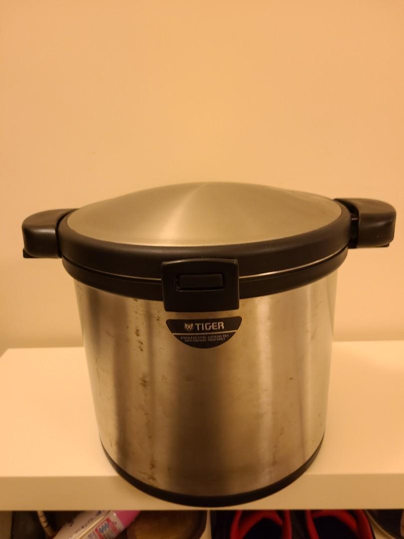Tiger stainless steel cooking online pan with thermal treatment