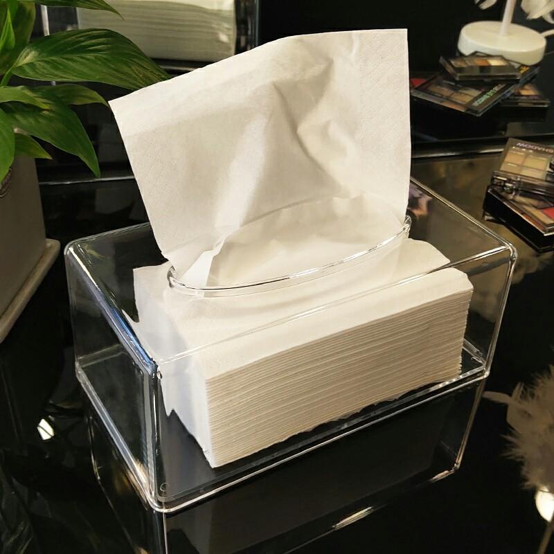Transparent Clear Acrylic Tissue Box, Everything Else on Carousell