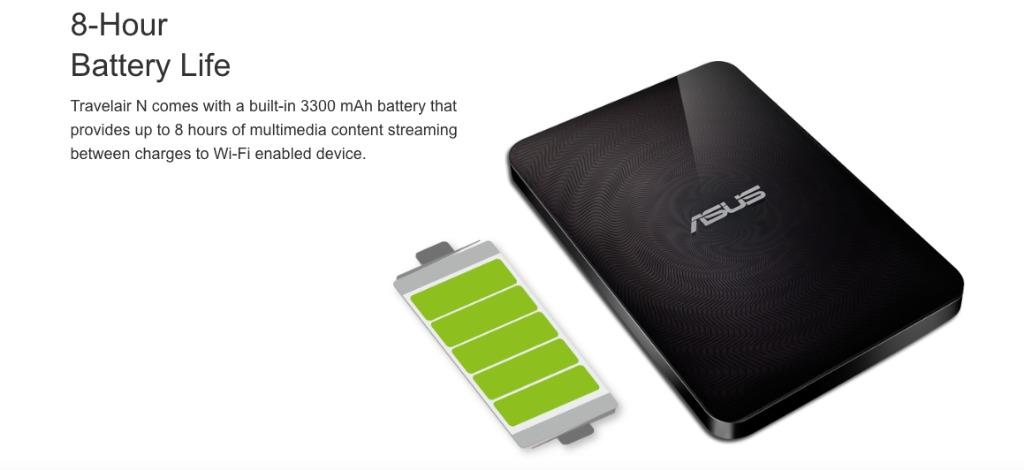 Wireless Hard Drive and SD Card reader with One-Touch NFC (1TB) (Category: E-Readers) located in Marikina City. Submitted by skowshop (Listing ID 1041938049, Image 3). Description: With 1TB of storage and its own built-in Wi-Fi network, Travelair N lets you carry more than 500 movies or thousands of photos, songs, and files with you wherever you go and access them wirelessly with your smartphone or tablet. NFC technology provides instant, one-tou